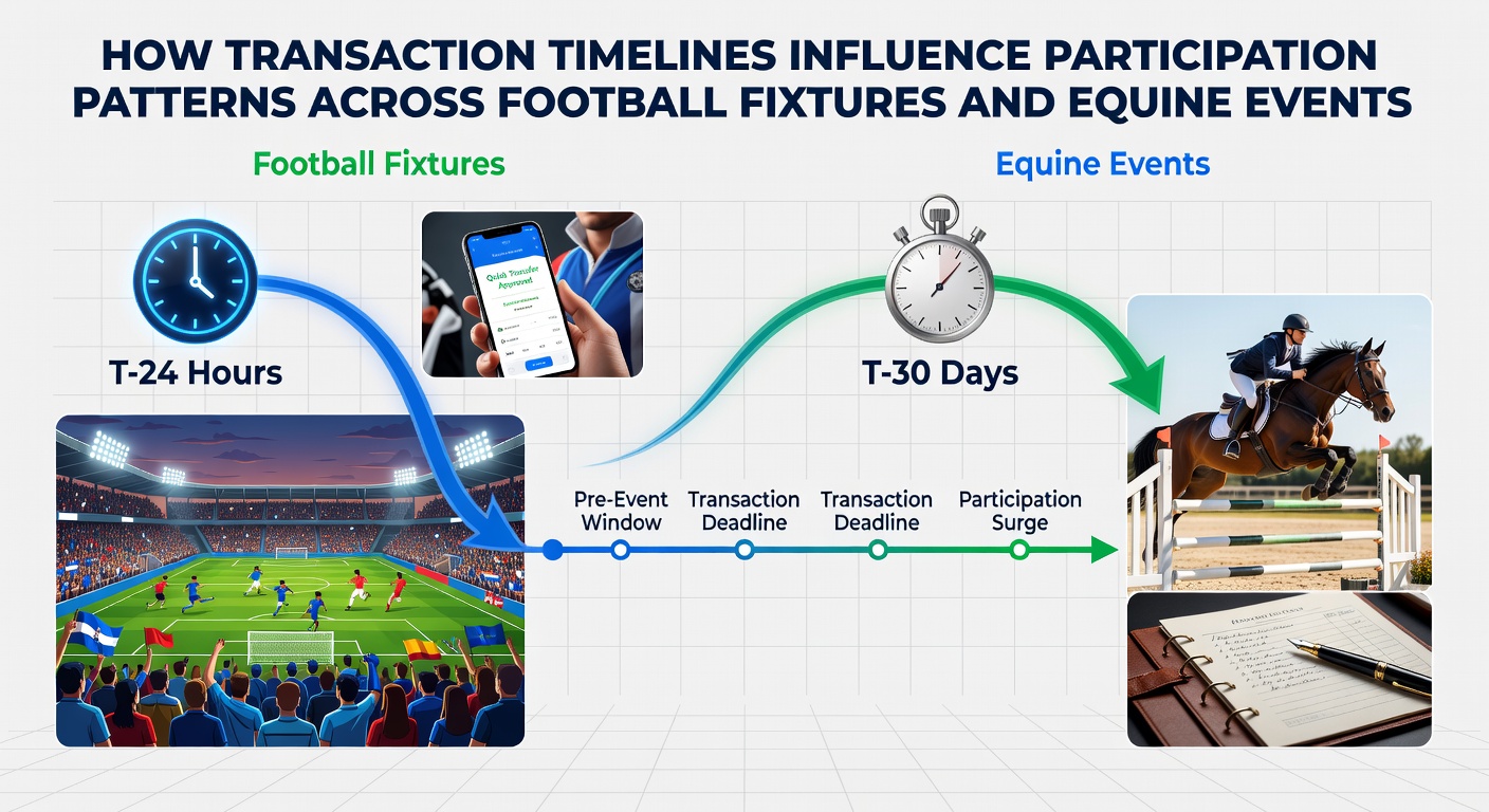 Graph depicting participation fluctuations linked to deposit and withdrawal processing speeds in football versus horse racing