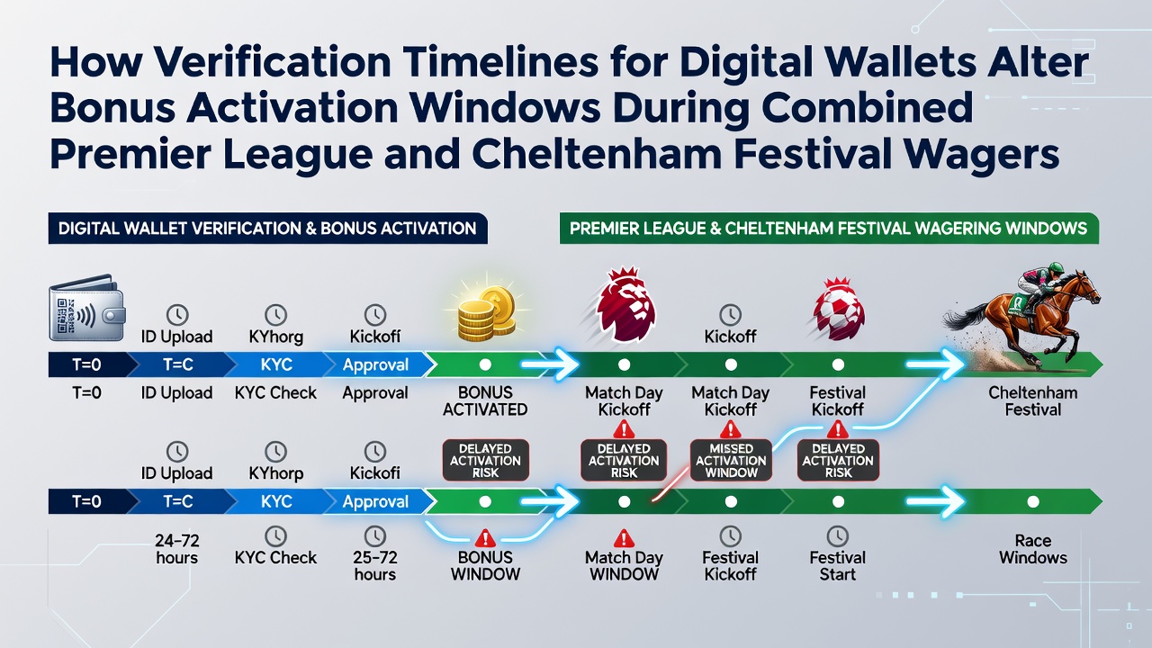 Digital wallet verification process affecting bonus activation for combined Premier League and Cheltenham Festival bets