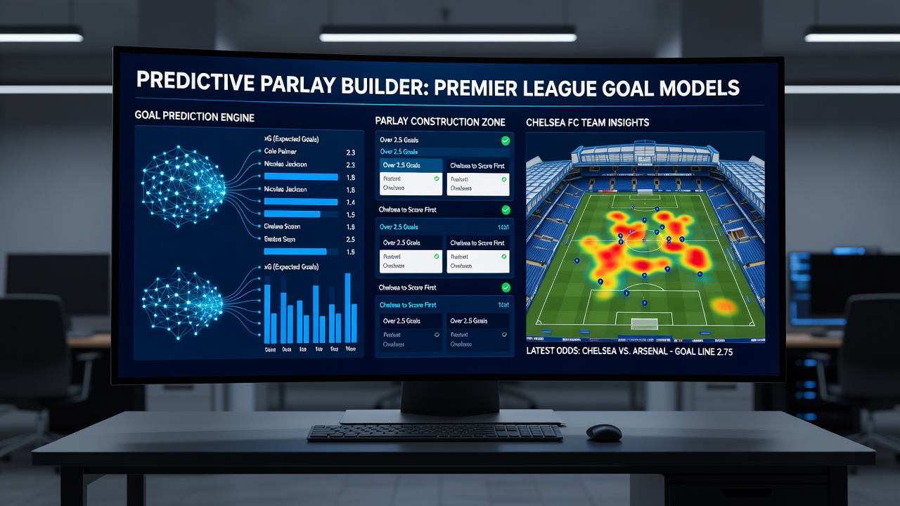Detailed charts displaying model predictions for goal markets and festival race outcomes